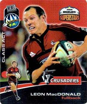 2008 Bluebird Foods Rugby Superstars #26 Leon MacDonald Front